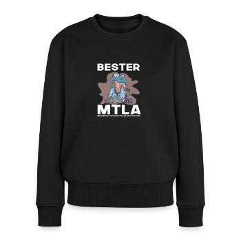 Bester MTLA, Labor assistent - Frauen Premium Bio Pullover - Schwarz - Vorne - Julia (174cm)