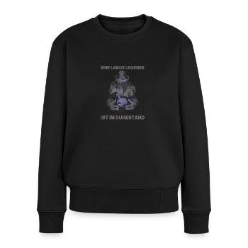 Eine labor legende geht in den ruhestand mtla - Frauen Premium Bio Pullover - Schwarz - Vorne - Julia (174cm)