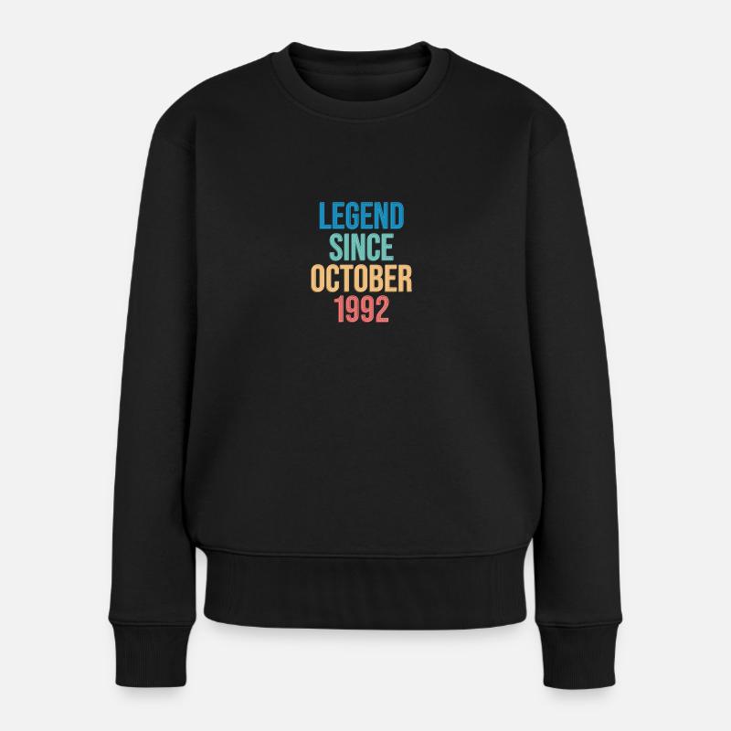 Octobre 1992 - Cadeau du 30e anniversaire. Légende. - Pull Premium bio Femme - noir