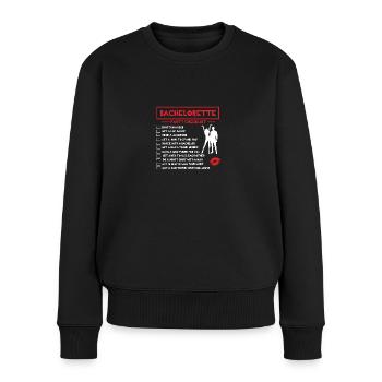 JGA Junggesellenabschied Braut Bride Heiraten - Frauen Premium Bio Pullover - Schwarz - Vorne - Julia (174cm)