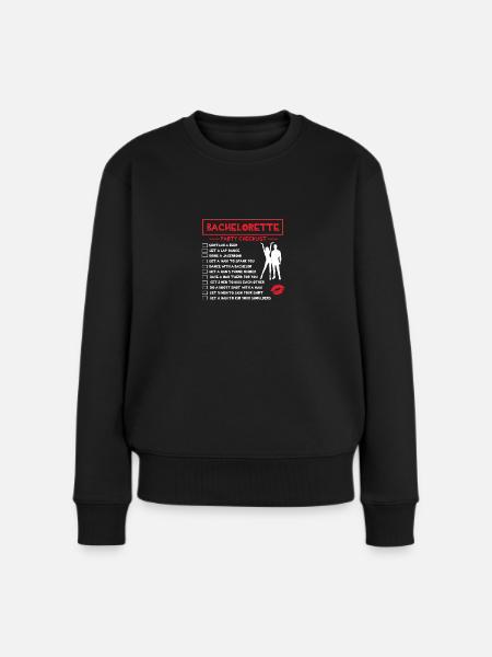 JGA Junggesellenabschied Braut Bride Heiraten - Frauen Premium Bio Pullover - Schwarz
