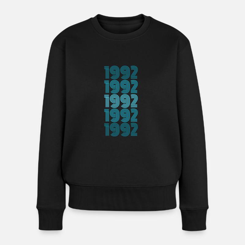 Party 1992 - Frauen Premium Bio Pullover - Schwarz