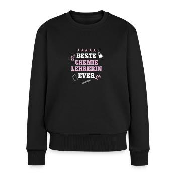 Beste Chemielehrerin Geburtstag Chemie Lehrerin - Frauen Premium Bio Pullover - Schwarz - Vorne - Julia (174cm)