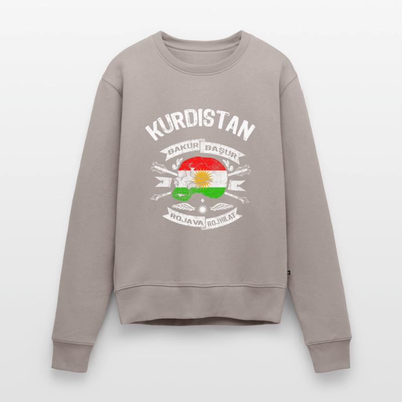 Drapeau du Kurdistan Bakur Bashur Rojava Rojhlt Newroz Pull Premium bio Femme