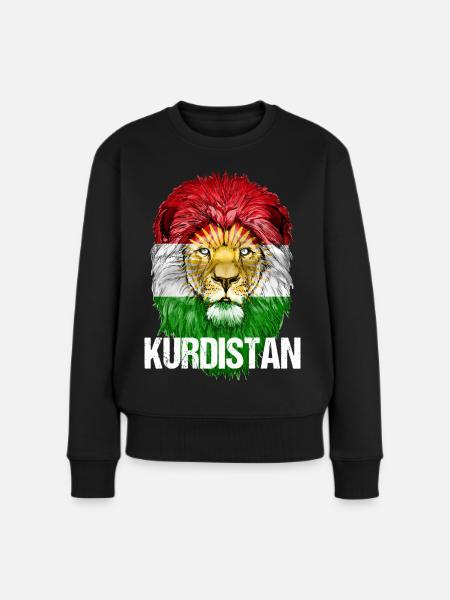 Kurdistan Flagge,Kurdistan,syrien,irak,iran,Flagge - Frauen Premium Bio Pullover - Schwarz