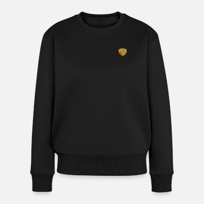 Zitrone - Frauen Premium Bio Pullover - Schwarz