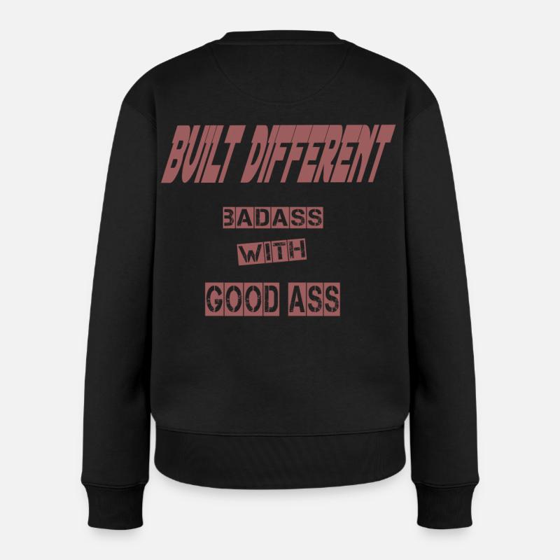 Sweat à capuche différent construit - Déclaration audacieuse sur le streetwear - Pull Premium bio Femme - noir