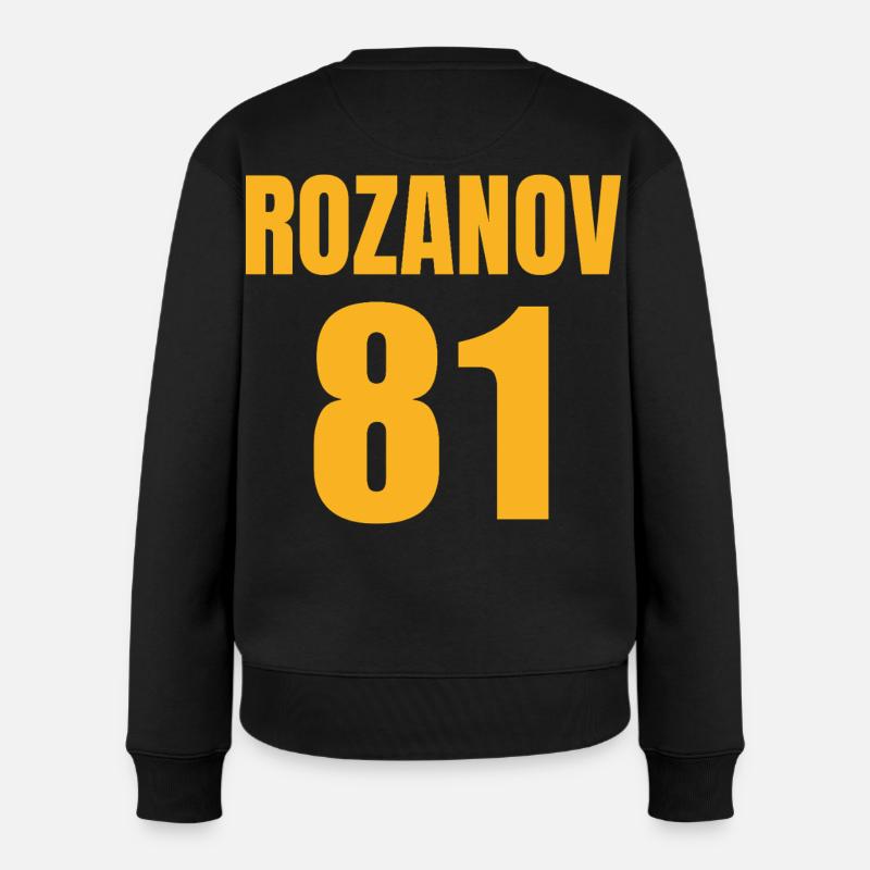 Rozanov - Frauen Premium Bio Pullover - Schwarz