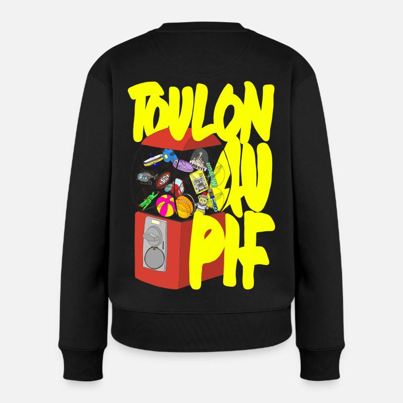 Toulon im Pif - Frauen Premium Bio Pullover - Schwarz