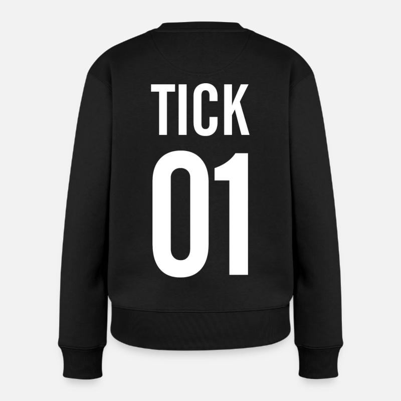 TICK - Frauen Premium Bio Pullover - Schwarz