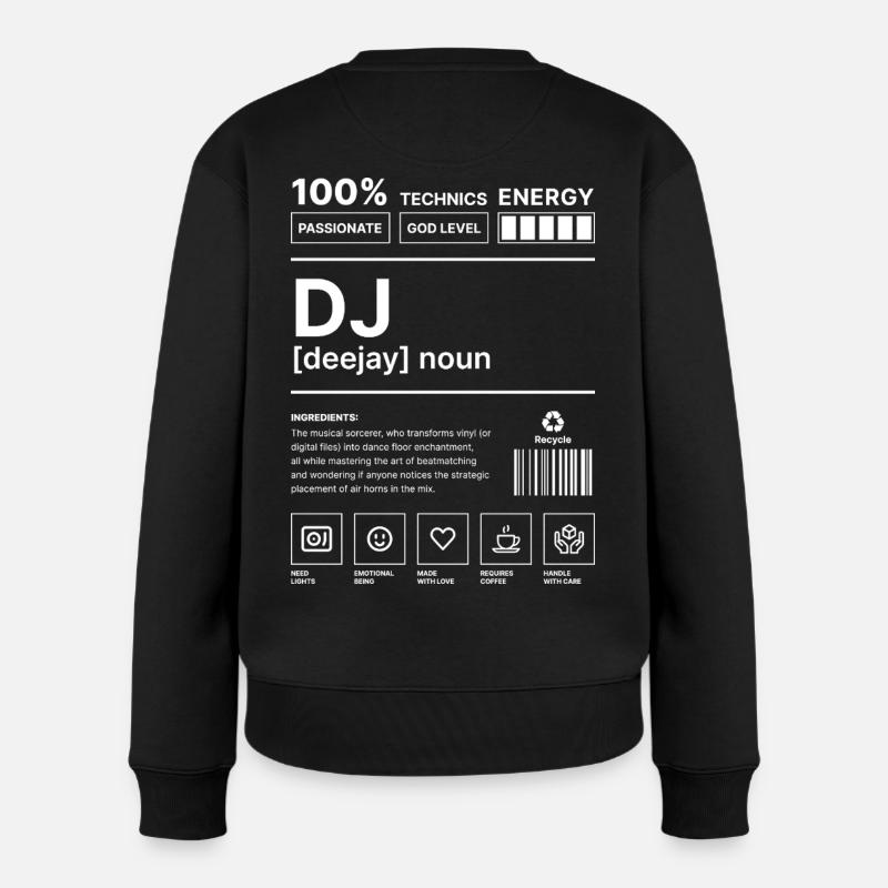 Ambiance DJ - Pull Premium bio Femme - noir