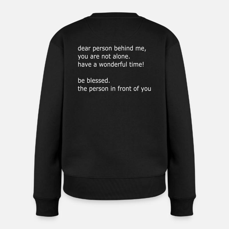 dear person - be blessed by csDesign - Pull Premium bio Femme - noir