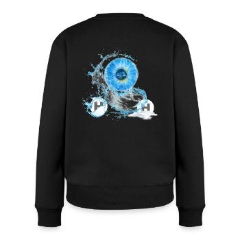 AQUA - Women's Premium Organic Jumper - black - Back - Julia (174cm)