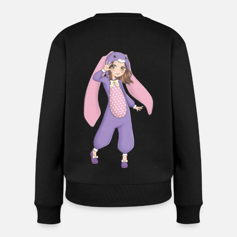 Manga - Frauen Premium Bio Pullover - Schwarz
