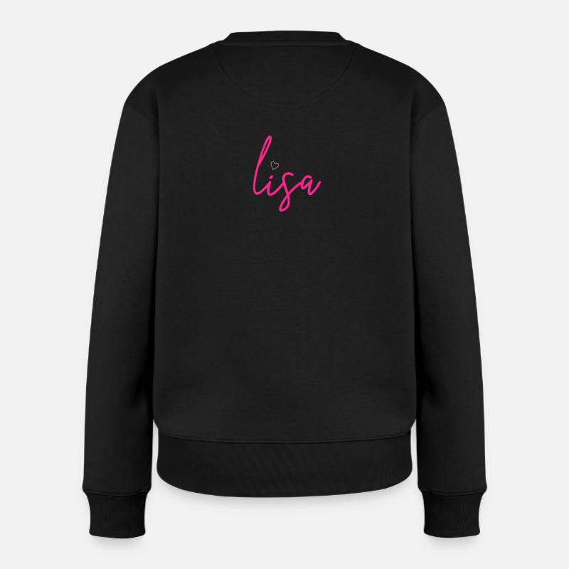 Nom de Lisa - Pull Premium bio Femme - noir