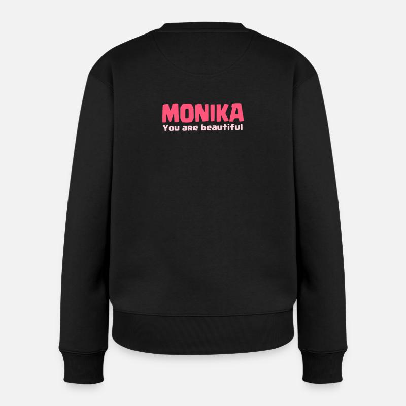 Monika Geschenkideen - Frauen Premium Bio Pullover - Schwarz
