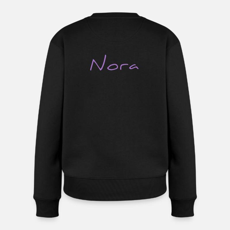 Nora - Frauen Premium Bio Pullover - Schwarz
