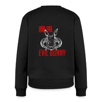 Evil Rabbit - Pull Premium bio Femme - noir - Dos - Julia (174cm)