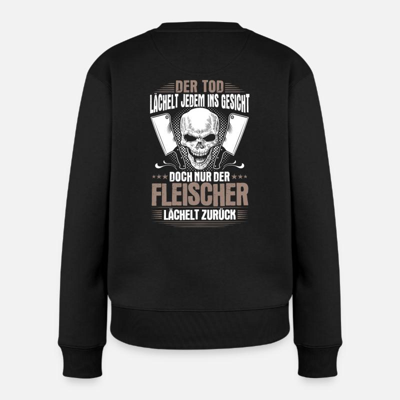 Fleischer Metzger Fleischerei Metzgerei Geschenk - Frauen Premium Bio Pullover - Schwarz