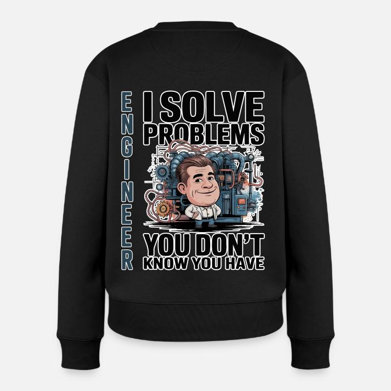 Engineer - For dark background - Women's Premium Organic Jumper - black