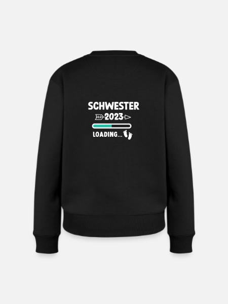 Schwester 2023 - Frauen Premium Bio Pullover - Schwarz