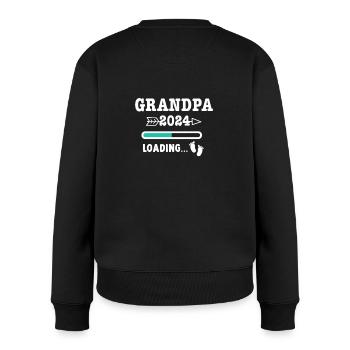 Ich werde Oma 2024 Babyfüße - Enkel Enkelkind - Frauen Premium Bio Pullover - Schwarz - Hinten - Julia (174cm)