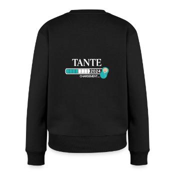 Tante 2024 Chargement - Frauen Premium Bio Pullover - Schwarz - Hinten - Julia (174cm)