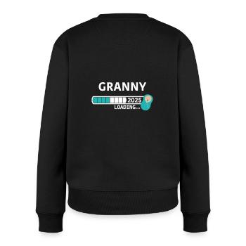 Granny 2025 / Grandmother 2025 - Frauen Premium Bio Pullover - Schwarz - Hinten - Julia (174cm)
