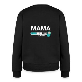 Mama 2025 - Frauen Premium Bio Pullover - Schwarz - Hinten - Julia (174cm)