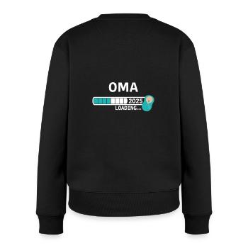 Oma 2025 - Frauen Premium Bio Pullover - Schwarz - Hinten - Julia (174cm)