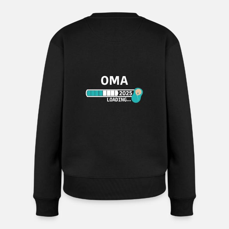 Oma 2025 - Frauen Premium Bio Pullover - Schwarz