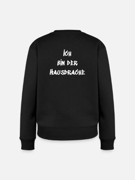 Hausdrache - Frauen Premium Bio Pullover - Schwarz