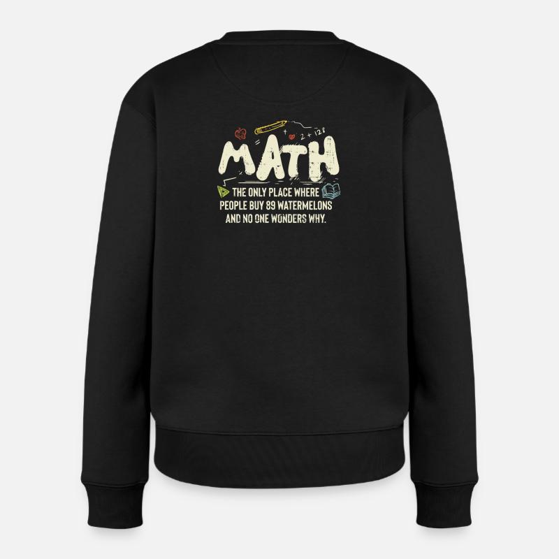 mathematics - Women's Premium Organic Jumper - black