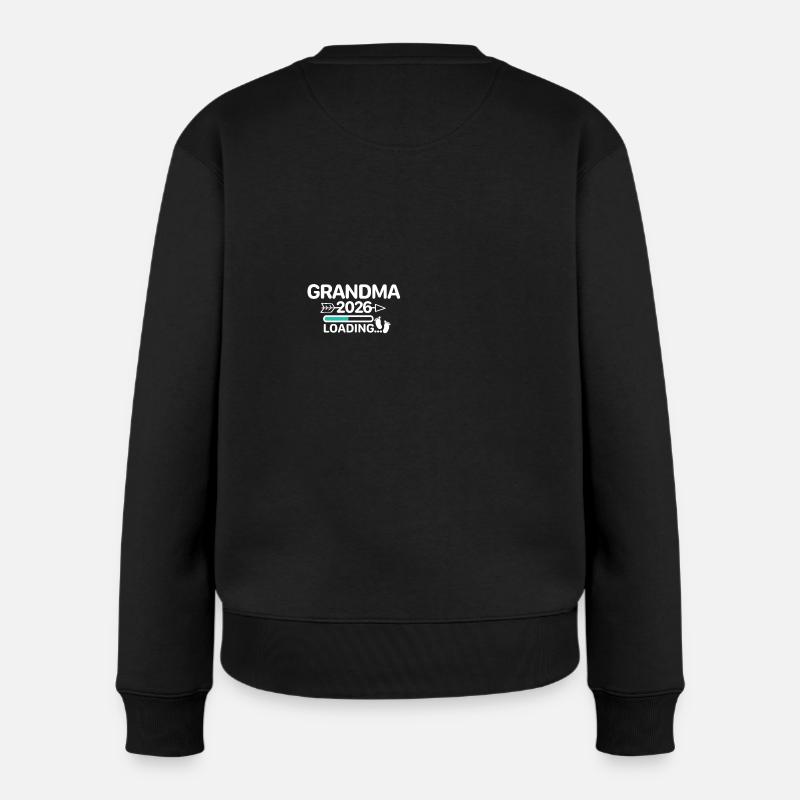 Oma 2026 Babyfüße - Frauen Premium Bio Pullover - Schwarz