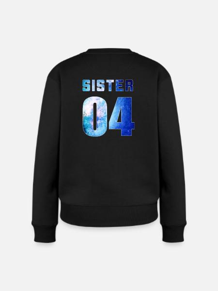 Sister 04 Galaxy Style BFF - Frauen Premium Bio Pullover - Schwarz