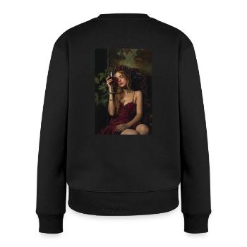 Excuses de Dieu - Pull Premium bio Femme - noir - Dos - Julia (174cm)