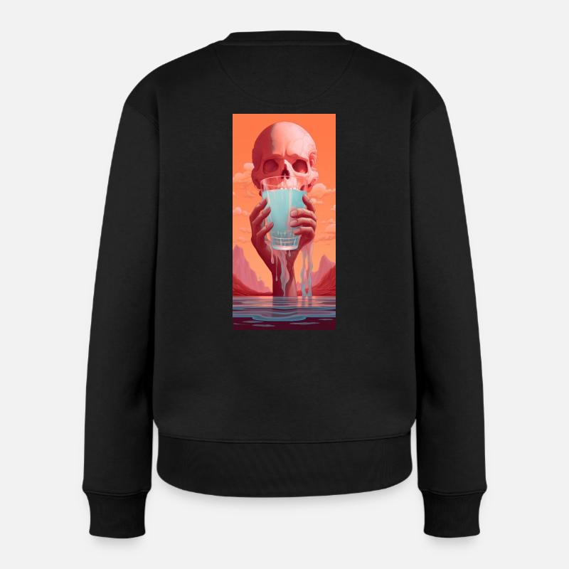 Restez hydraté pendant que vous souffrez - Pull Premium bio Femme - noir