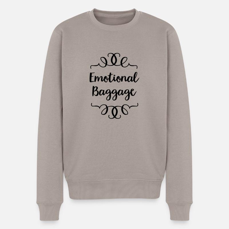 emotional baggage - Pull Premium bio Homme - taupe