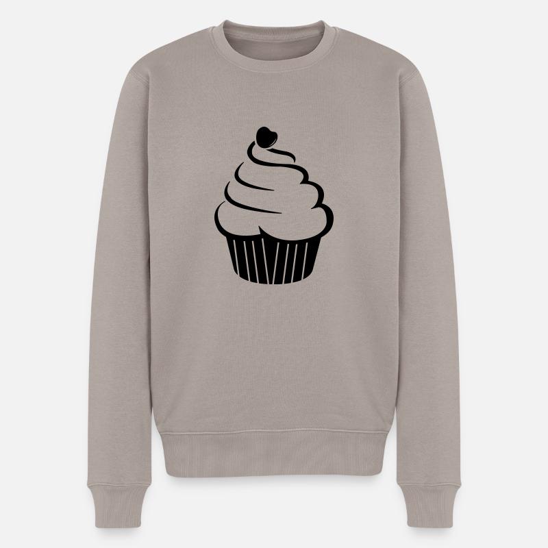 cupcake_01 - Pull Premium bio Homme - taupe