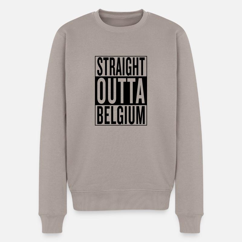 Belgium - Pull Premium bio Homme - taupe