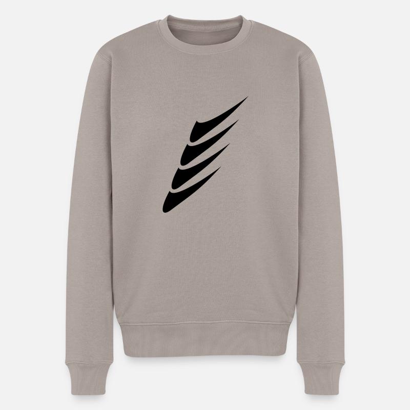 simply 005 - Männer Premium Bio Pullover - Taupe