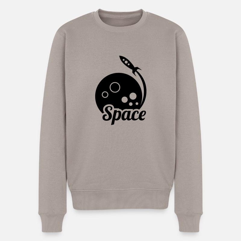 vaisseau spatial - Pull Premium bio Homme - taupe