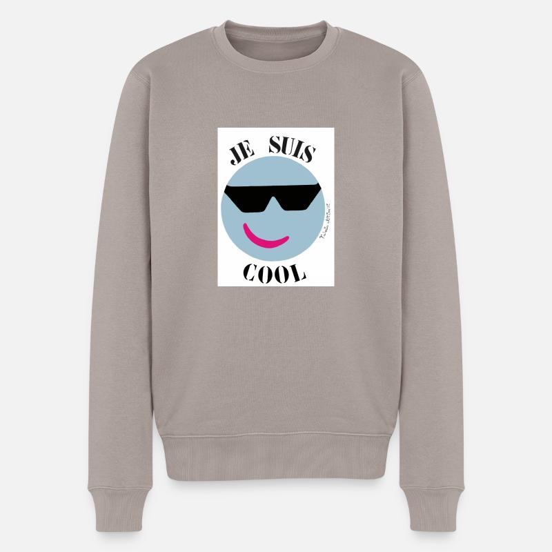 Je Suis Cool - Pull Premium bio Homme - taupe