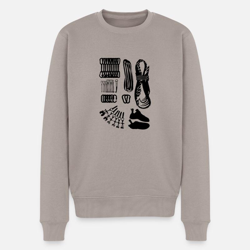 Ensemble de Alpine matériel d'escalade - Pull Premium bio Homme - taupe