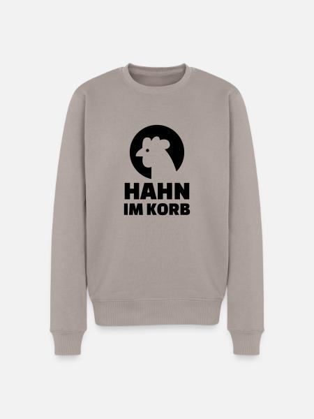 Hahn im Korb - Männer Premium Bio Pullover - Taupe
