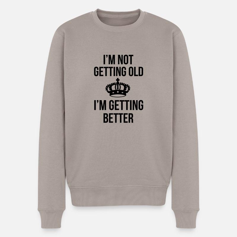 Getting Old - Pull Premium bio Homme - taupe