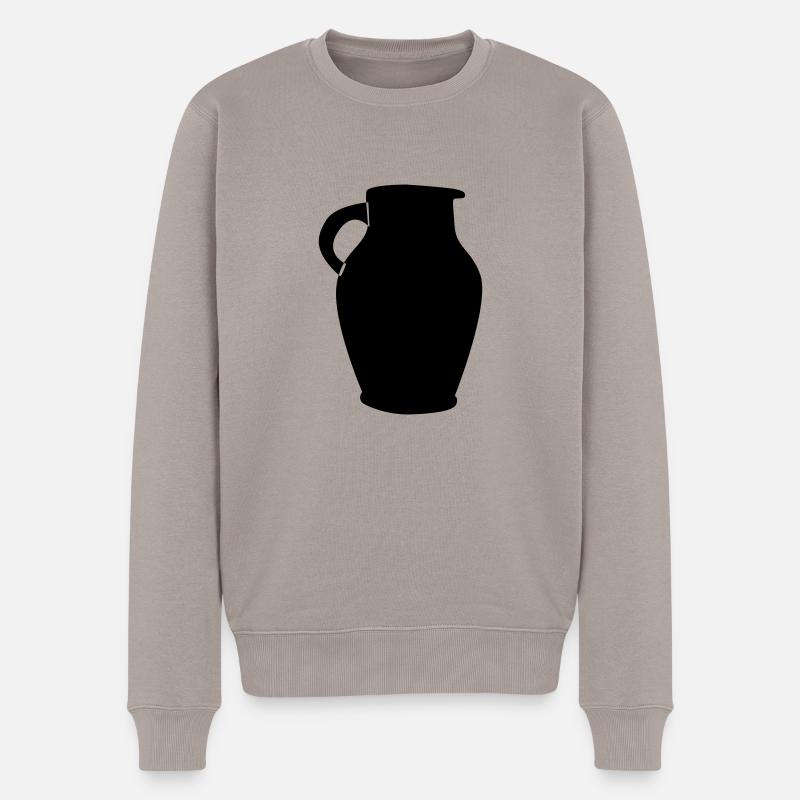 Bembel Bembel Bembel - Männer Premium Bio Pullover - Taupe