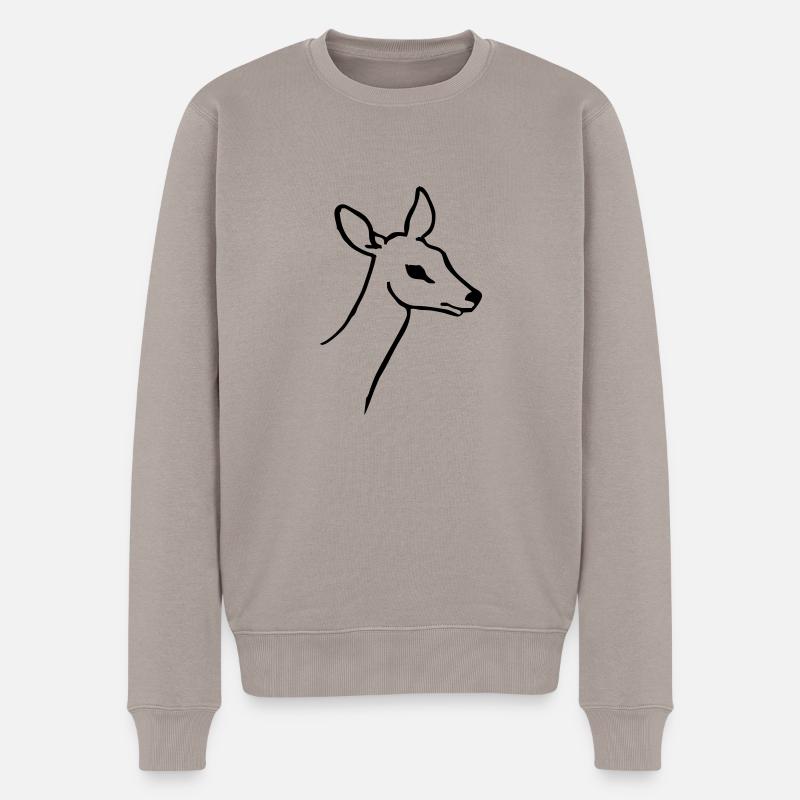 Biche - Pull Premium bio Homme - taupe