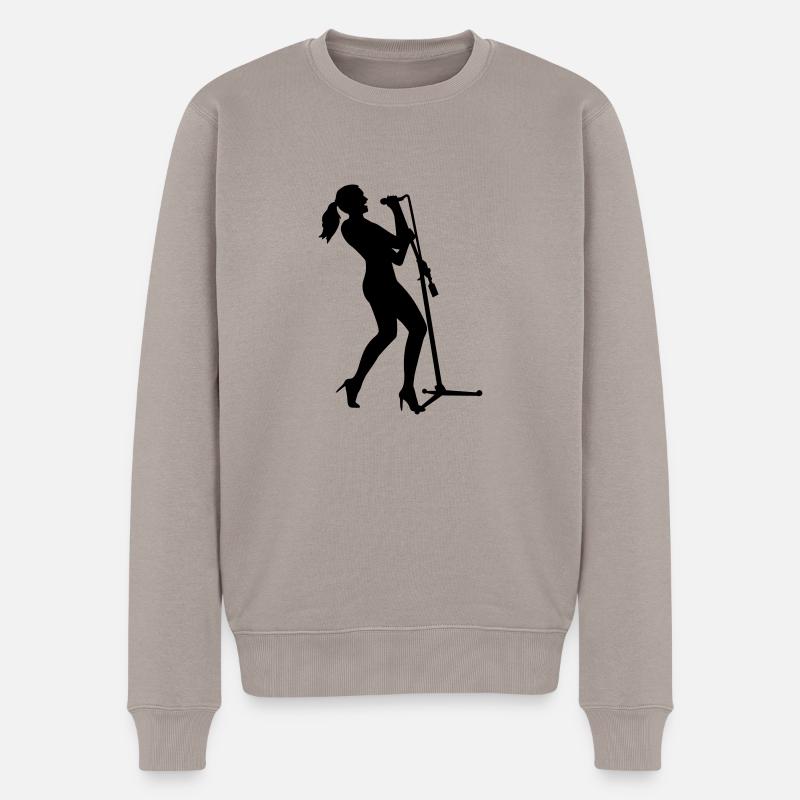 Chanteuse - Pull Premium bio Homme - taupe