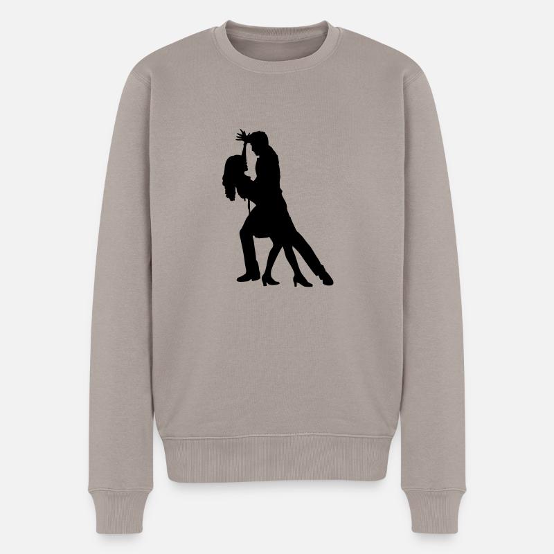 salsa - Männer Premium Bio Pullover - Taupe